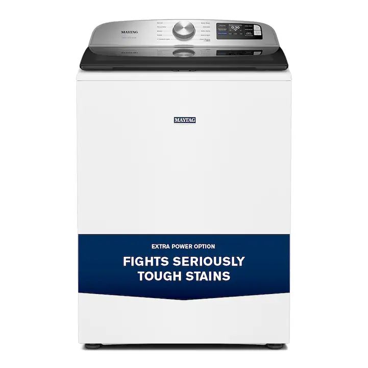 5.2 cu. ft. top load agitator washer with extra power and smart appliance 5.2 cu. ft. top load agitator washer with extra power and smart appliance