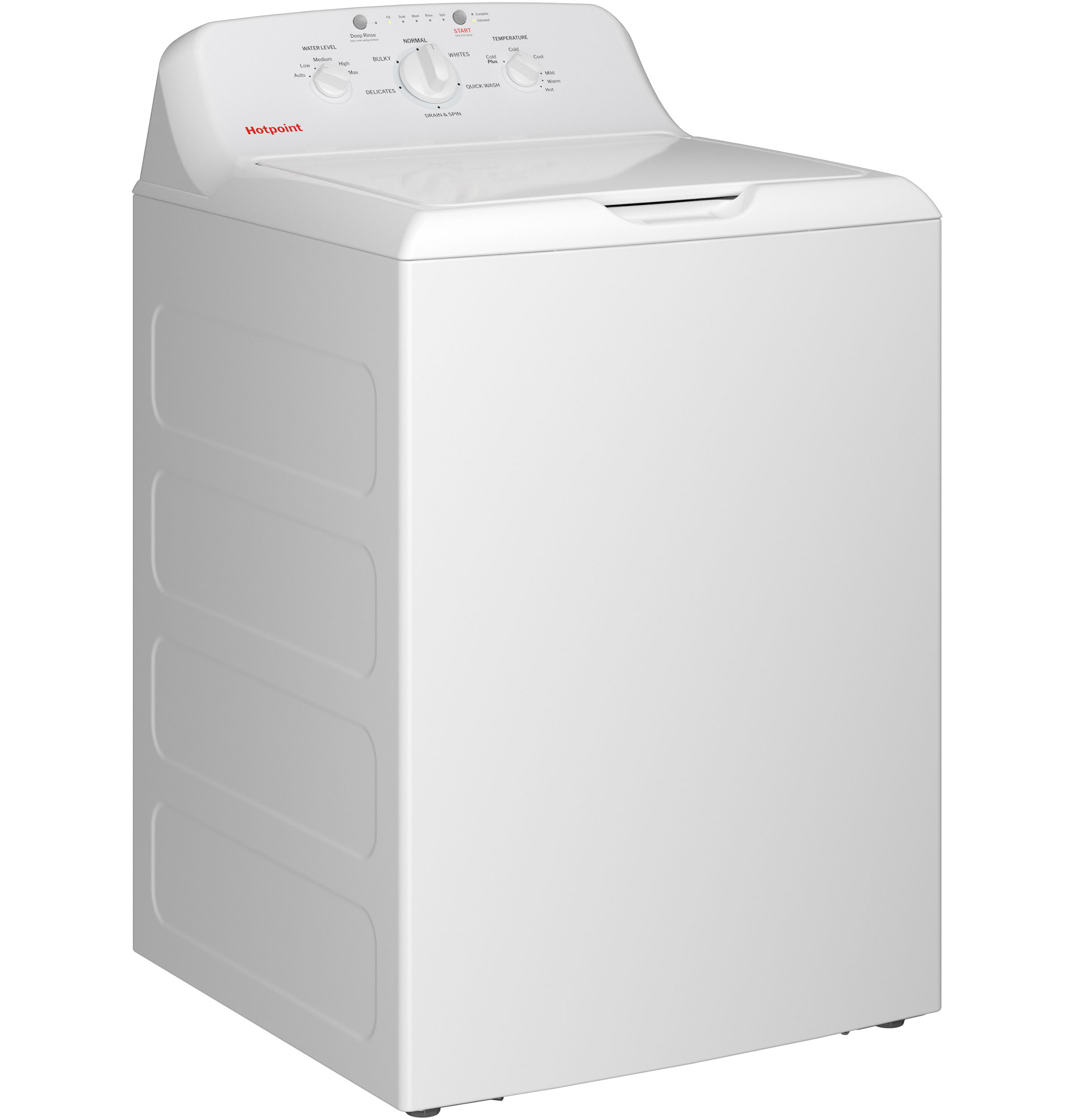 hotpoint 4.0 cu. ft. capacity washer with stainless steel basket,cold plus and water level control hotpoint 4.0 cu. ft. capacity washer with stainless steel basket,cold plus and water level control