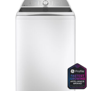 ge profile 5.0 cu. ft. capacity washer with smarter wash technology and flexdispense