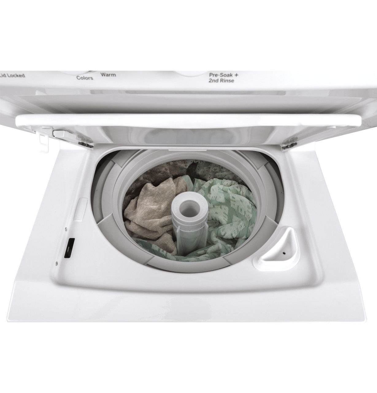 ge unitized spacemaker® 2.3 cu. ft. capacity washer and 4.4 cu. ft. capacity electric dryer ge unitized spacemaker® 2.3 cu. ft. capacity washer and 4.4 cu. ft. capacity electric dryer