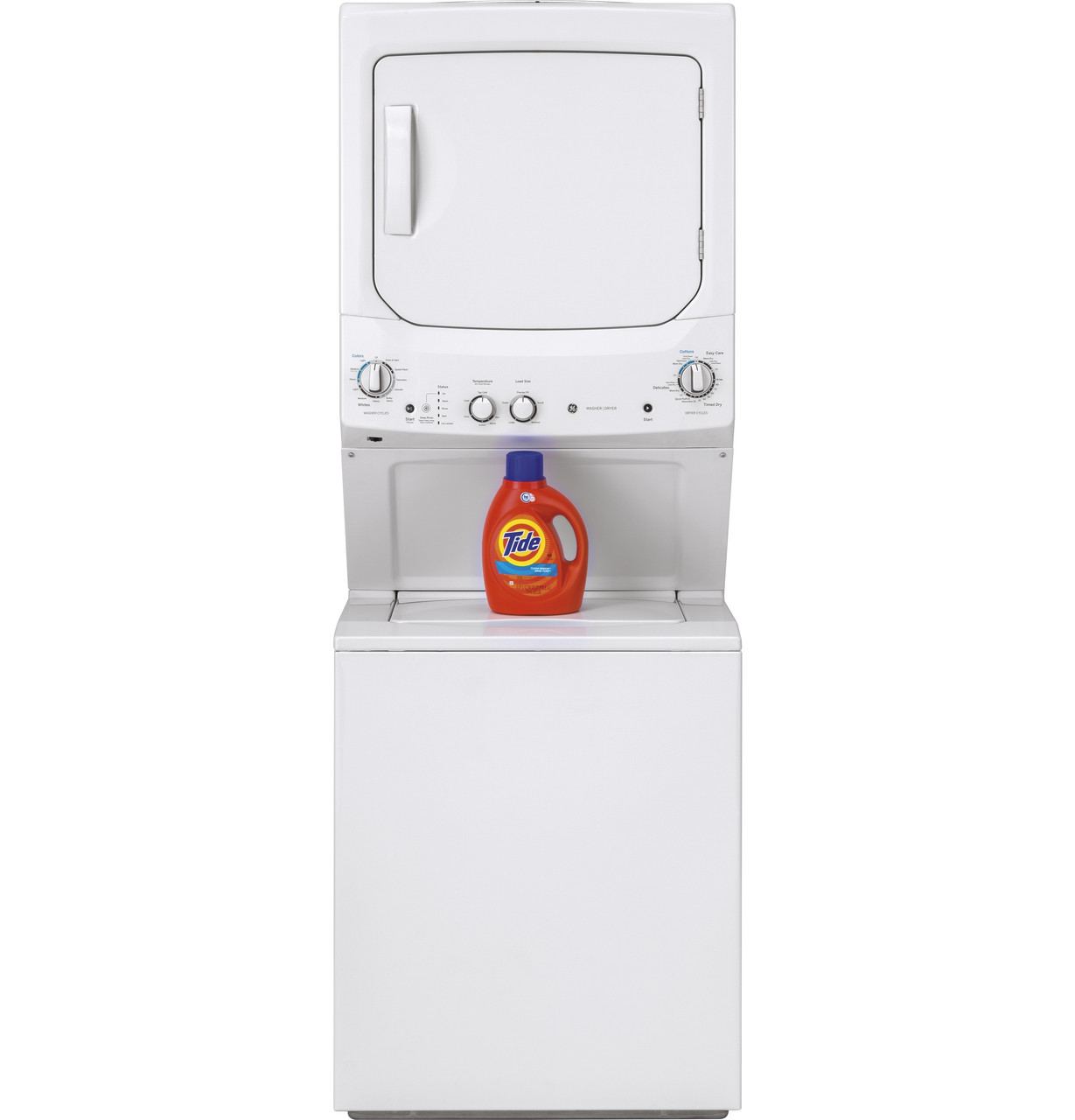 ge unitized spacemaker® 3.8 cu. ft. capacity washer and 5.9 cu. ft. capacity electric dryer ge unitized spacemaker® 3.8 cu. ft. capacity washer and 5.9 cu. ft. capacity electric dryer