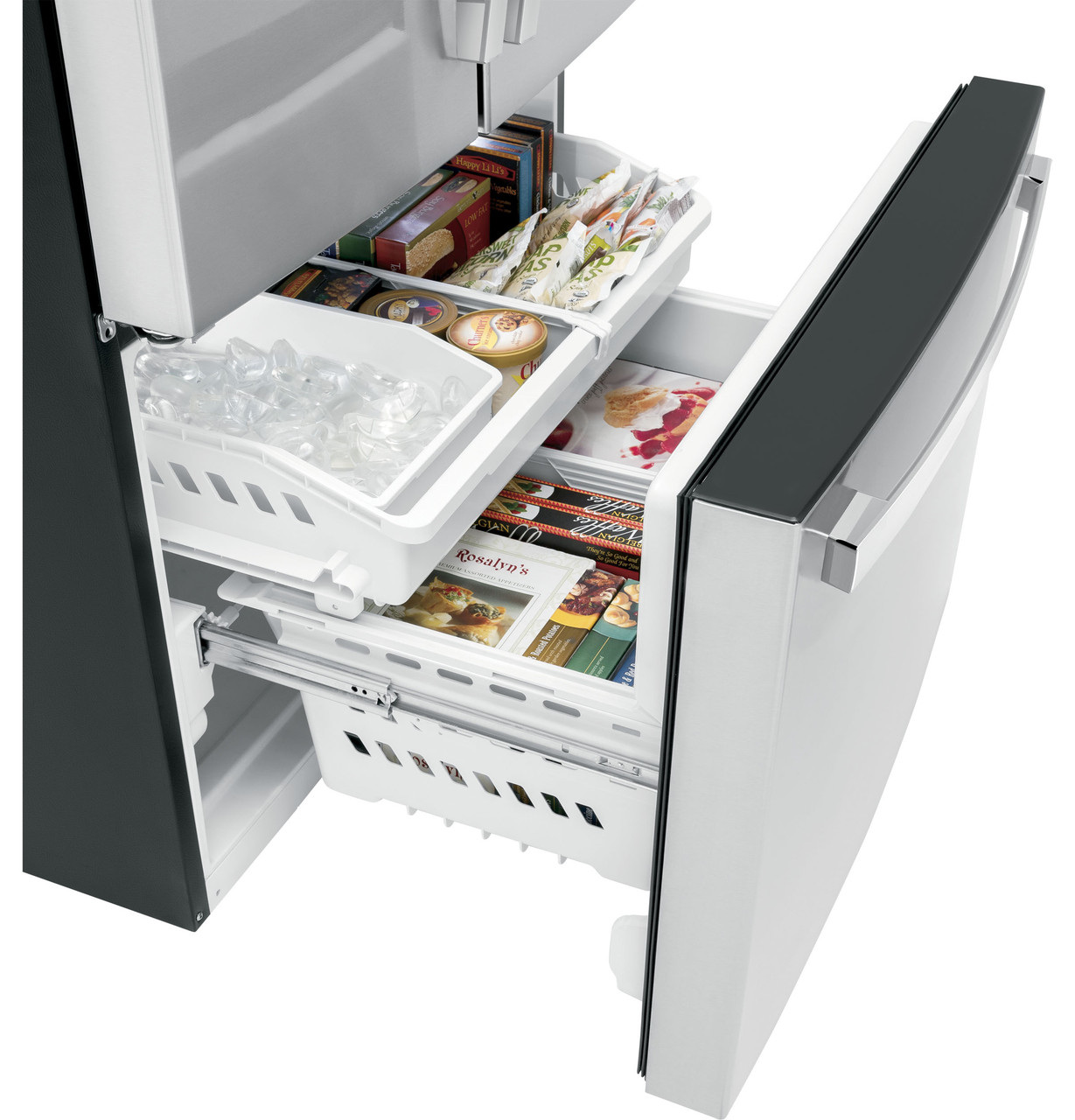 ge® energy star® 21.9 cu. ft. fingerprint resistant counter depth french door refrigerator ge® energy star® 21.9 cu. ft. fingerprint resistant counter depth french door refrigerator