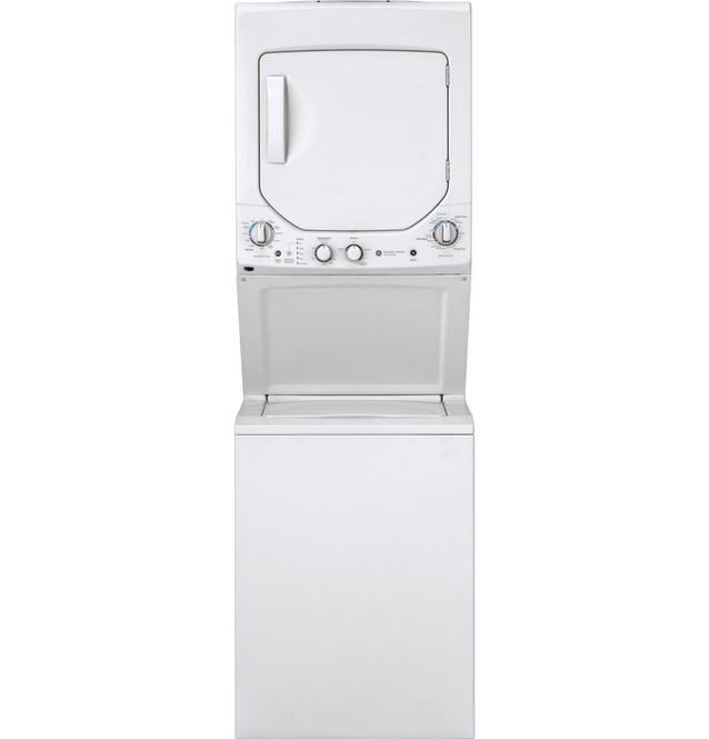 ge unitized spacemaker® 2.3 cu. ft. capacity washer and 4.4 cu. ft. capacity electric dryer ge unitized spacemaker® 2.3 cu. ft. capacity washer and 4.4 cu. ft. capacity electric dryer