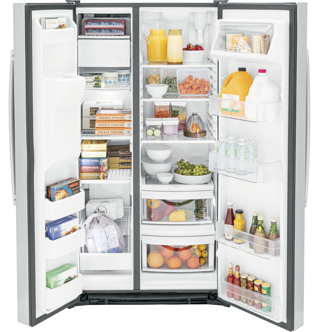 ge® energy star® 25.3 cu. ft. side by side refrigerator ge® energy star® 25.3 cu. ft. side by side refrigerator