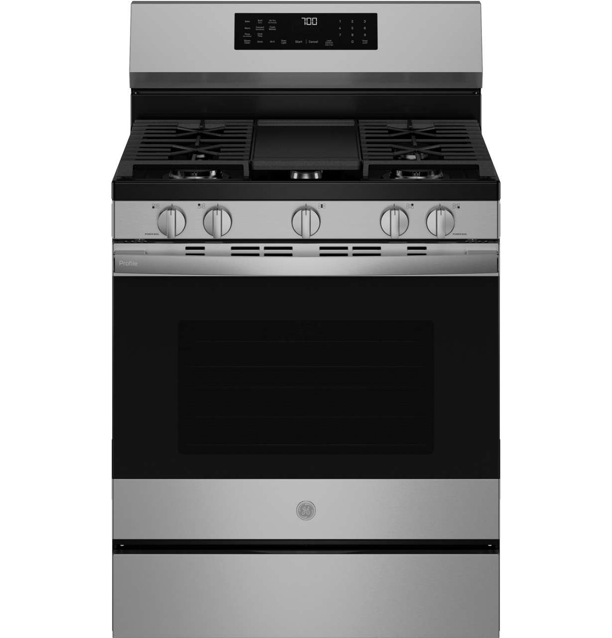 ge profile™ 30” smart free standing gas convection range with no preheat air fry and easywash™ oven tray ge profile™ 30” smart free standing gas convection range with no preheat air fry and easywash™ oven tray