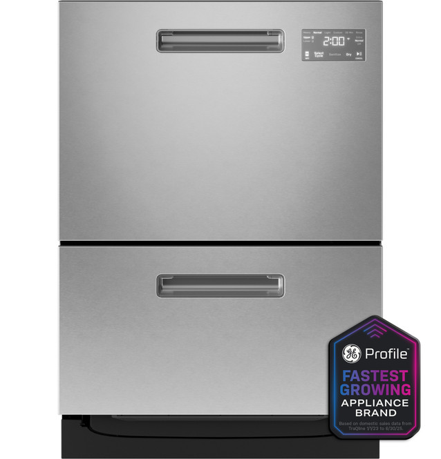 ge profile™ dishwasher double drawer ge profile™ dishwasher double drawer